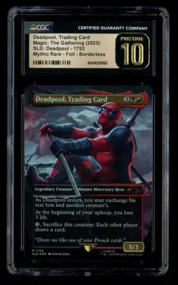***CGC Pristine 10 FOIL Borderless Deadpool, Trading Card*** MTG Secret Lair - Image 1