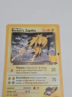Pokemon TCG Celebrations Rockets Zapdos Holo Card 15/132 Near Mint Condition - Image 5