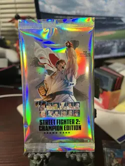 Sealed Booster Pack Street Fighter 2 Champion Edition Promo Card PSA Magazine - Image 1