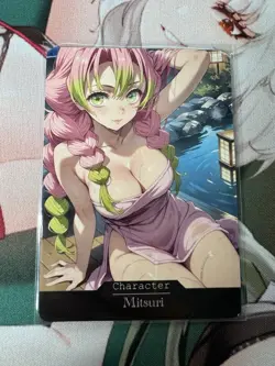 Mitsuri Demon Slayer hentai Anime Doujin Waifu Custom Art Card - Image 1