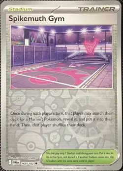 Spikemuth Gym 169/182 Sv10: Destined Rivals Reverse Holo - Pokemon Card - Image 1