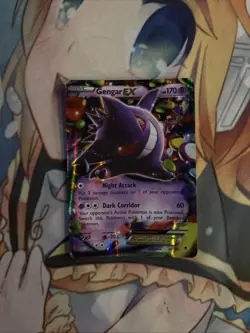 Pokemon Gengar EX TCG Ultra Rare Card 34/119 XY-Phantom Forces 2014 Holo LP - Image 1