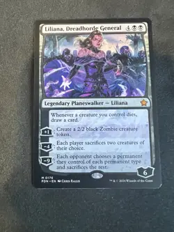 1x Liliana, Dreadhorde General Near Mint NM Mythic MTG Magic Card Foundations - Image 1