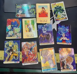 Dragon Ball ART COLLECTION PRIZM HOLO LOT UNKNOWN YEARS 10 CARD LOT 1 - Image 1