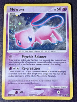 Mew 15/132 D&P Secret Wonders Pokemon Card Holo Foil Rare Swirl HP - Image 1