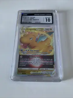 Dragonite VSTAR Pokemon Go 2022 CGC 10 Pristine | Rare Holo Ultra Card - Image 1