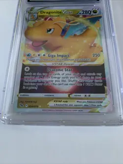 Dragonite VSTAR Pokemon Go 2022 CGC 10 Pristine | Rare Holo Ultra Card - Image 3