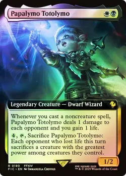 MAGIC FINAL FANTASY PAPALYMO TOTOLYMO (EXTENDED ART FOIL) R 180 FIC MTG TCG CCG - Image 1