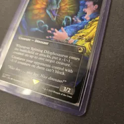 MTG Spitting Dilophosaurus 3 Borderless Regular Rare Jurassic World REX - Image 5