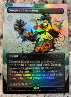 MTG Surgical Extraction (2003) *Rainbow Foil* Color Inked Secret Lair: Venom - Image 1