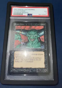 1993 JUZAM DJINN Arabian Nights Mtg Magic The Gathering PSA 5 - Image 1