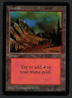 ***Beta Mountain Brown*** MTG Beta Magic Kid Icarus - Image 1