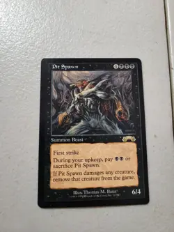 1x MTG Pit Spawn Exodus 70/143 Regular Rare LP Free Shipping - Image 1