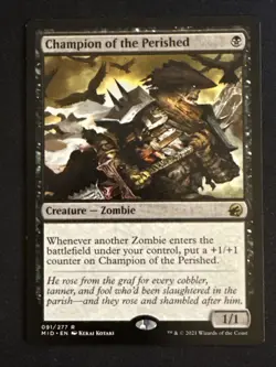 1x Champion of the Perished (91) Innistrad Midnight Hunt LP MTG Magic x1 MKE - Image 1