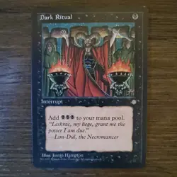 MTG Dark Ritual Ice Age Regular Common Magic The Gathering LP - Image 1