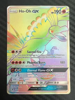 Pokemon TCG HO-OH GX Sun & Moon Sm80 Promo Promo MP/HP - Image 1