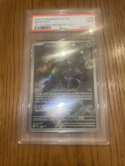 2023 POKEMON SVP EN-SV BLACK STAR PROMO 151 ULTRA-PREM COLL #052 MEWTWO PSA 9 - Image 3