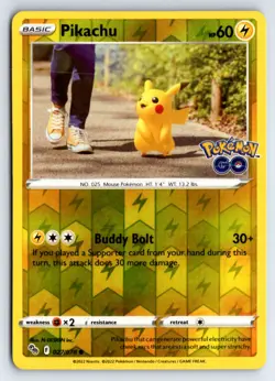 Pikachu (27) -Pokemon GO- Reverse holo - Image 1
