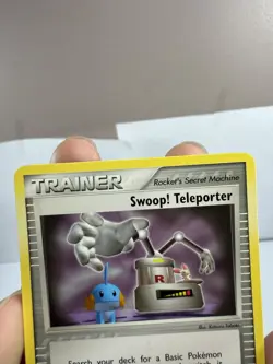 Pokemon Swoop! Teleporter Team Rocket Returns 92/109 Non Holo Trainer - Image 3