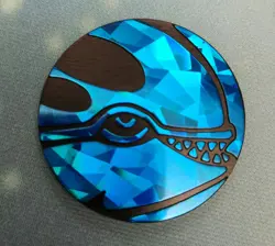 Pokemon - Kyogre Blue Shattered Ice Holo Coin - Image 1