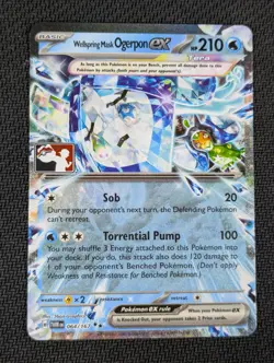 Wellspring Mask Ogerpon ex - Pokemon Prize Pack Series TWM 064/167 Double Rare - Image 1