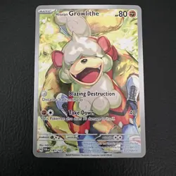 Hisuian Growlithe Illustration Rare (IR) 181/167 Pokemon TCG Twilight Masquerade - Image 1