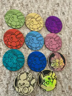 Full Set of Eeveelutions Coins - Prismatic Evolutions Tin Exclusive Pokemon TCG - Image 1