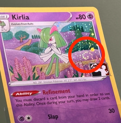2 Swirls 🌀 Cosmo Holo Kirlia 068/195 - Pokemon Prize Pack Series 3 NM - Image 5