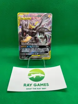 Pokemon TCG Pikachu & Zekrom GX SM168 Black Star Promo Full Art DMG - Image 1