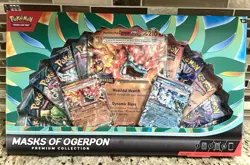 Pokemon TCG: Masks of Ogerpon EX Premium Collection Factory Sealed Box - Image 1