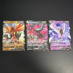 Galarian Moltres Zapdos Articuno V 097 080 058 Pokemon TCG Chilling Reign NM - Image 1
