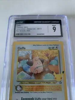 Cleffa 20/25 Celebrations 2021 Pokemon CGC 9 | Holo Classic Collection - Image 3