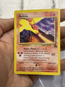 Pokemon TCG Moltres Wizards Black Star Promo 21 Regular 1999 Vintage WOTC NM Vtg - Image 2
