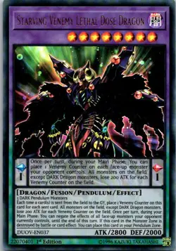 Duel Overload #DUOV-EN037 Starving Venemy Lethal Dose Dragon - Image 1