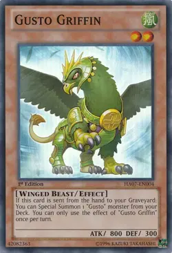 3 x Gusto Griffin - HA07-EN004 - Super Rare - Unlimited Edition Near Mint, Engli - Image 1
