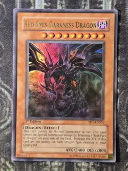 RED-EYES DARKNESS DRAGON - Ultra Rare NM Near Mint SD1-EN001 - Image 1