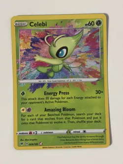 Pokemon Card TCG - Celebi 009/185 Amazing Rare Vivid Voltage Near Mint - Image 1