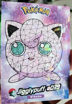 2025 POKEMON STAINED GLASS Crystal Card Jigglypuff Wigglytuff - Image 2
