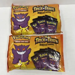 2 Bag Pokemon 2022 Trick or Treat Trade BOOster Bundle 80 Packs Halloween Cards - Image 1