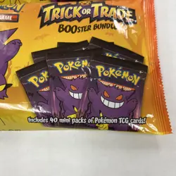 2 Bag Pokemon 2022 Trick or Treat Trade BOOster Bundle 80 Packs Halloween Cards - Image 2