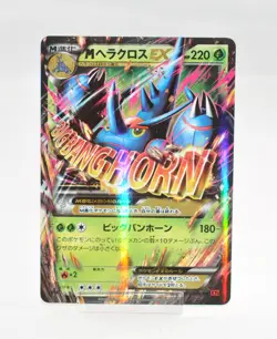 Pokemon card TCG M Heracross EX 005/096 RR XY3 Rising Fist 1st ED 2014 Japanese - Image 1