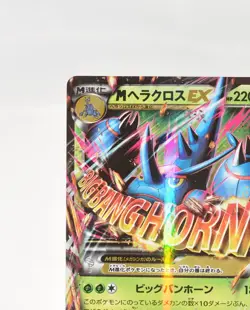 Pokemon card TCG M Heracross EX 005/096 RR XY3 Rising Fist 1st ED 2014 Japanese - Image 3