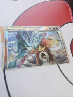 Suicune and Entei Legend Top 94/95 Holo Heavily Played Pokemon Card Unleashed - Image 1