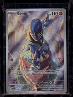 Sawk 130/086 Illustration Rare NM Pokemon Card WHT EN 2025 - Image 1