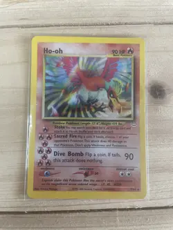 Ho-oh Neo Revelation 7/64 Pokemon Card 1st Edition Unlimited Rare Holo 2001 HP - Image 1