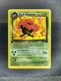 Dark Vileplume 30/82 Team Rocket 1st Edition Regular Pokemon TCG Card - Image 1