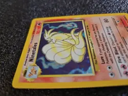 NINETALES 1999 Pokemon Base Set TCG Holo Rare Card #12/102 - Image 3