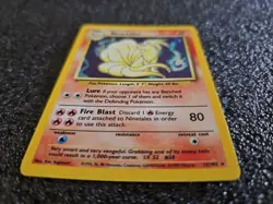 NINETALES 1999 Pokemon Base Set TCG Holo Rare Card #12/102 - Image 5