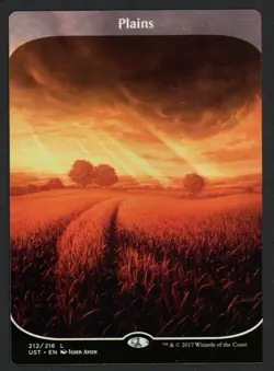 ***Unstable Plains Square Corner Miscut Misprint*** MTG Magic Kid Icarus - Image 1