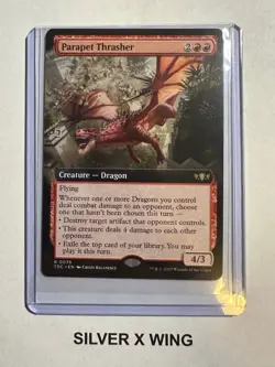 Parapet Thrasher Extended Art x1, MTG, Commander: Tarkir: Dragonstorm, TDC, NM - Image 1